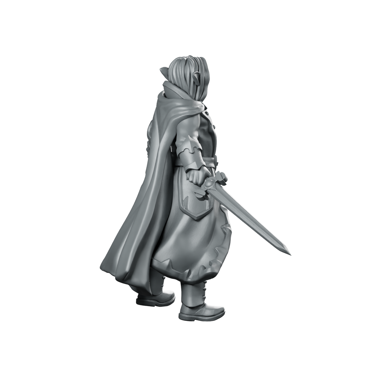 Male Vampire 01 Miniature Vampire Duellist Miniature 360 Spin 04