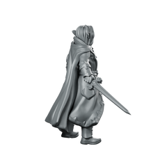 Male Vampire 01 Miniature Vampire Duellist Miniature 360 Spin 04