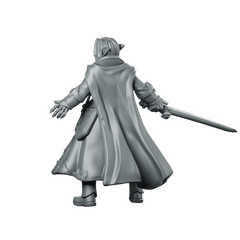 Male Vampire 01 Miniature Vampire Duellist Miniature 360 Spin 06
