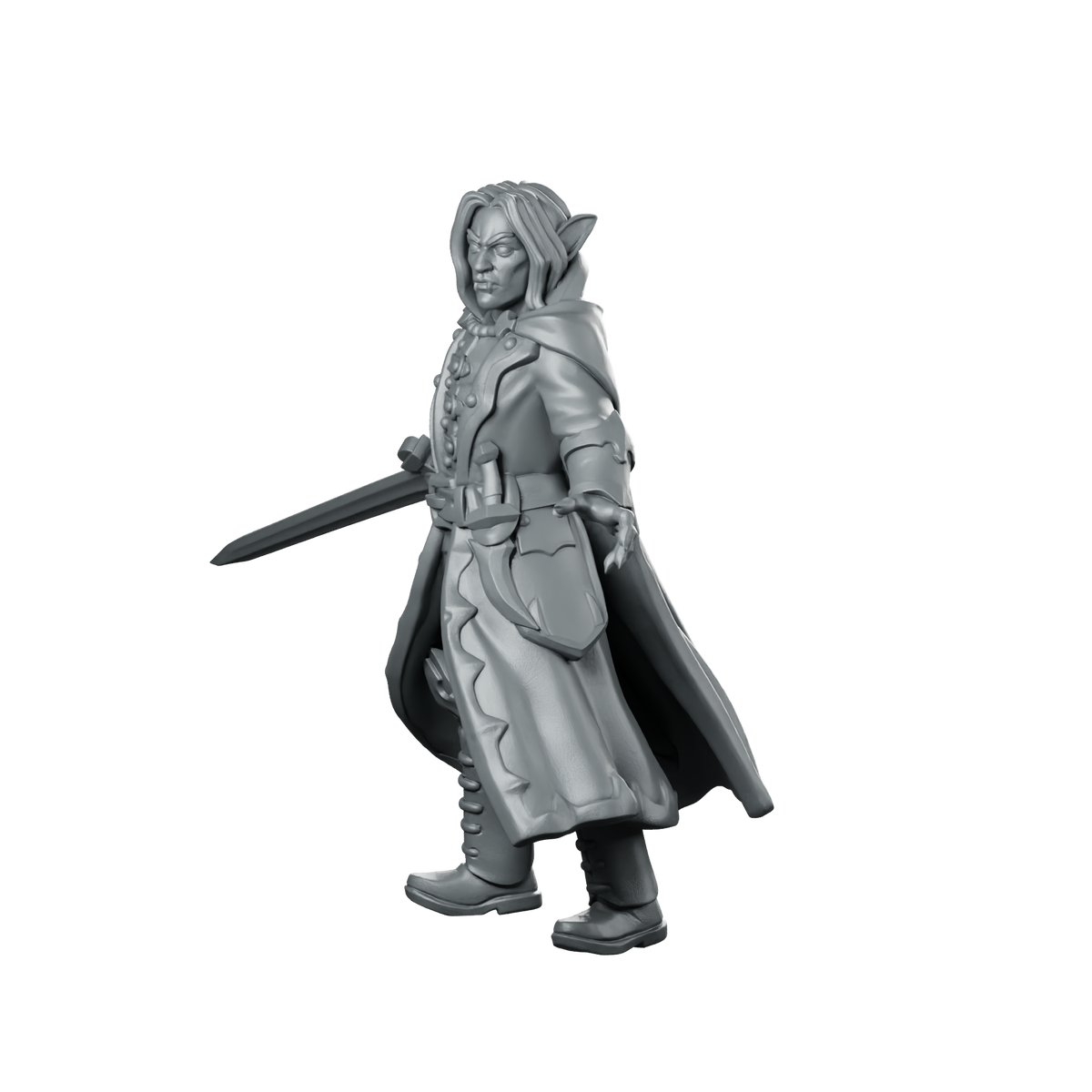 Male Vampire 01 Miniature Vampire Duellist Miniature 360 Spin 08