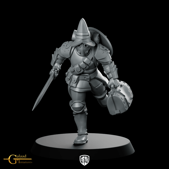 Male Vanguard 02 Miniatura Cavaliere Corazzato Spadaccino