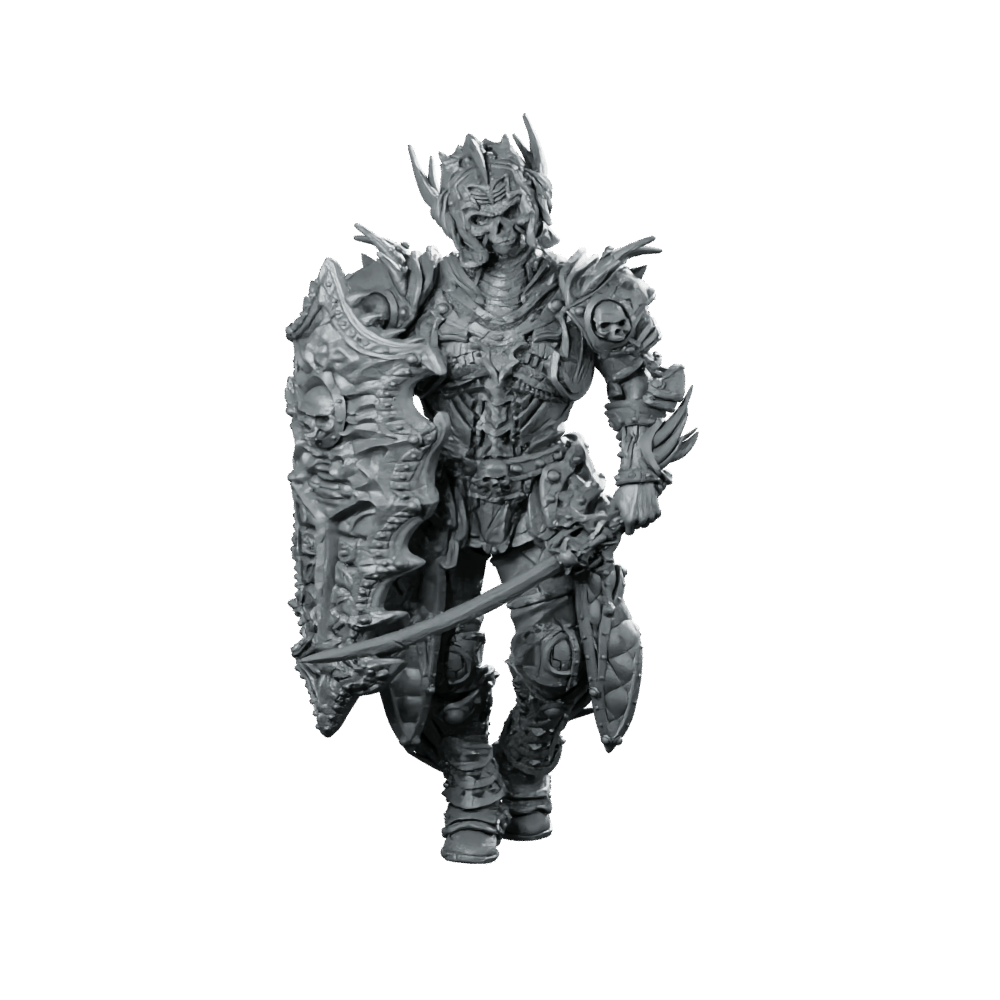 Maleagant ALT Miniature Undead Knight Sword Shield - Haito - We Print Miniatures