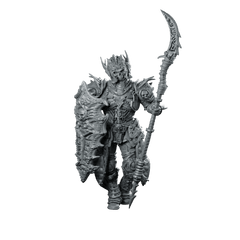 Maleagant Miniature Armored Scythe Knight Villain - Haito - We Print Miniatures