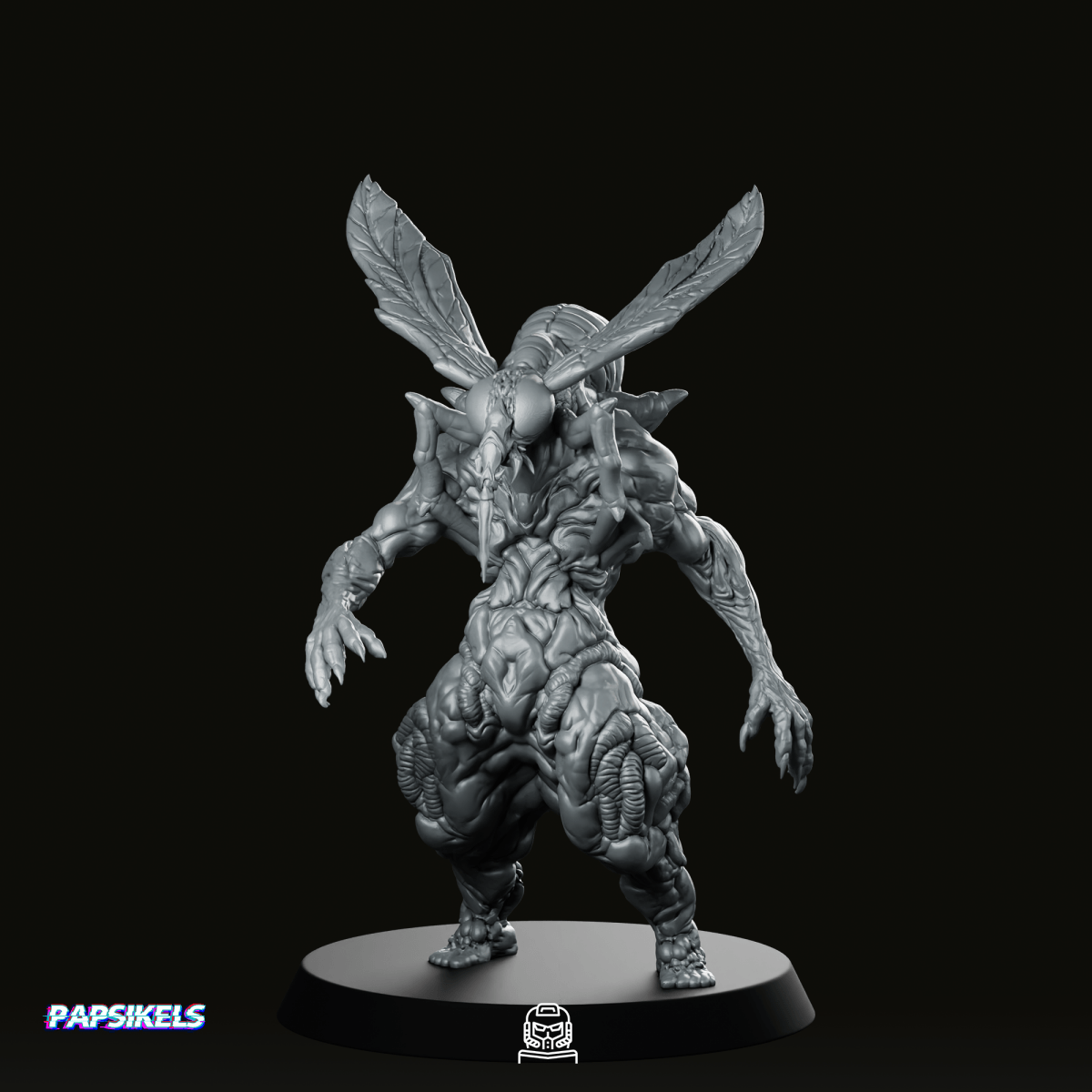 Malignant Fly Grail Thralls 1 Miniature - Papsikels Miniatures - We Print Miniatures