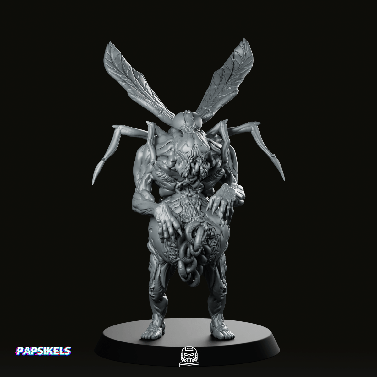 Malignant Fly Grail Thralls 2 Miniature - Papsikels Miniatures - We Print Miniatures