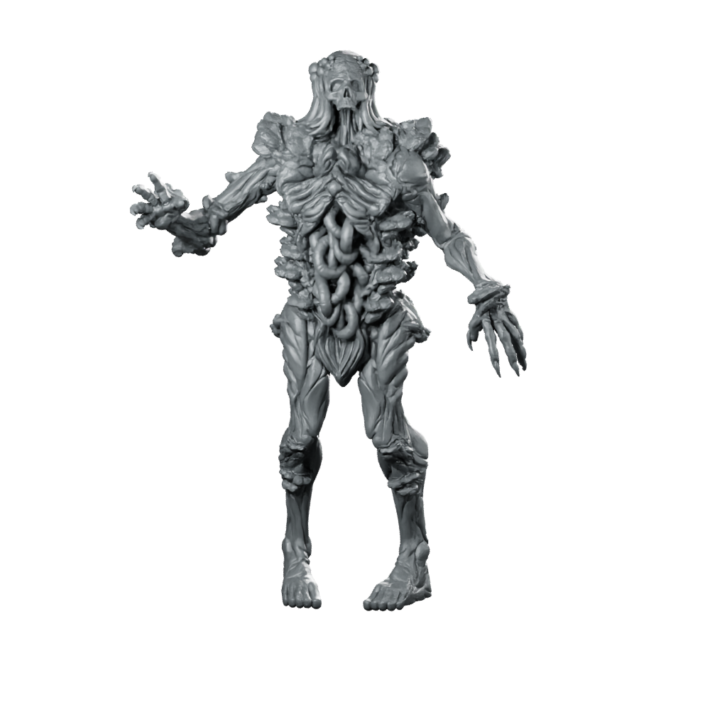 Trench Soldier Malignant Grail Thrall 3 Miniature Undead Miniature 360 Spin 01
