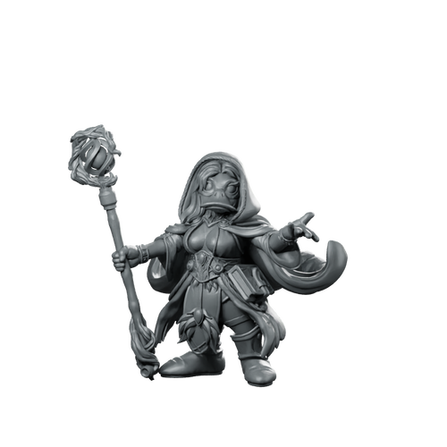 Maloray Agua Maiden Mallard Mage Miniature Resin Sci-Fi Miniature 360 Spin 01