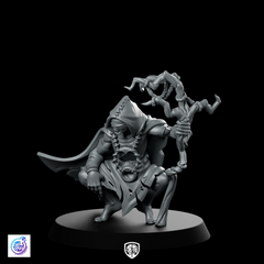 Man Oracle Miniature Hooded Seer Staff Prophet