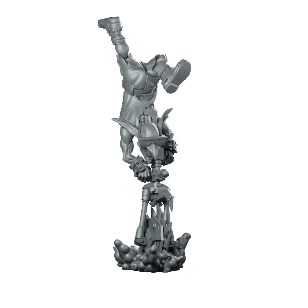Maniac Pose C Sawblade Surfer Miniature Goblin Miniature 360 Spin 01