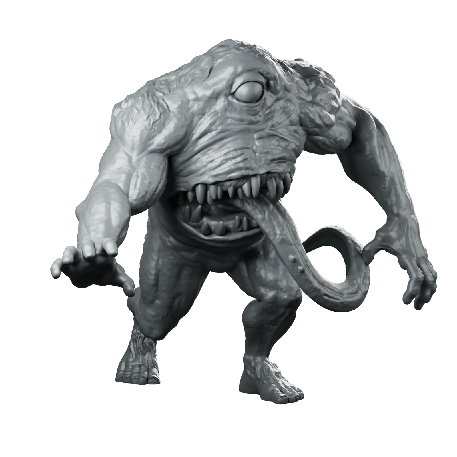 Mapinguari Miniature Grotesque Abomination Creature Beast Miniature 360 Spin 01