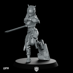 Mara Ghost Kim v1 Miniature Cyberpunk Sword