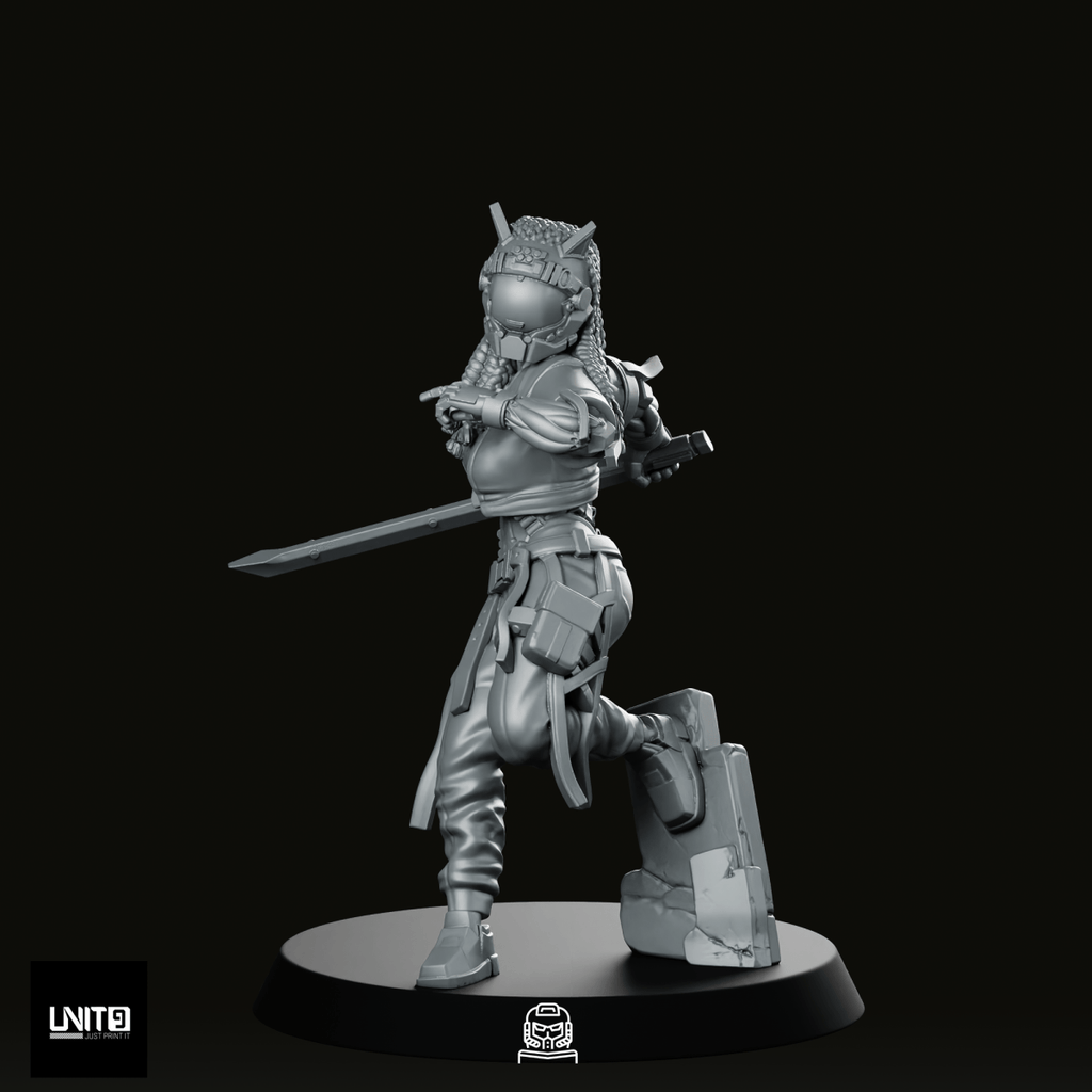 Mara Ghost Kim v1 Miniature - Unit9 - We Print Miniatures