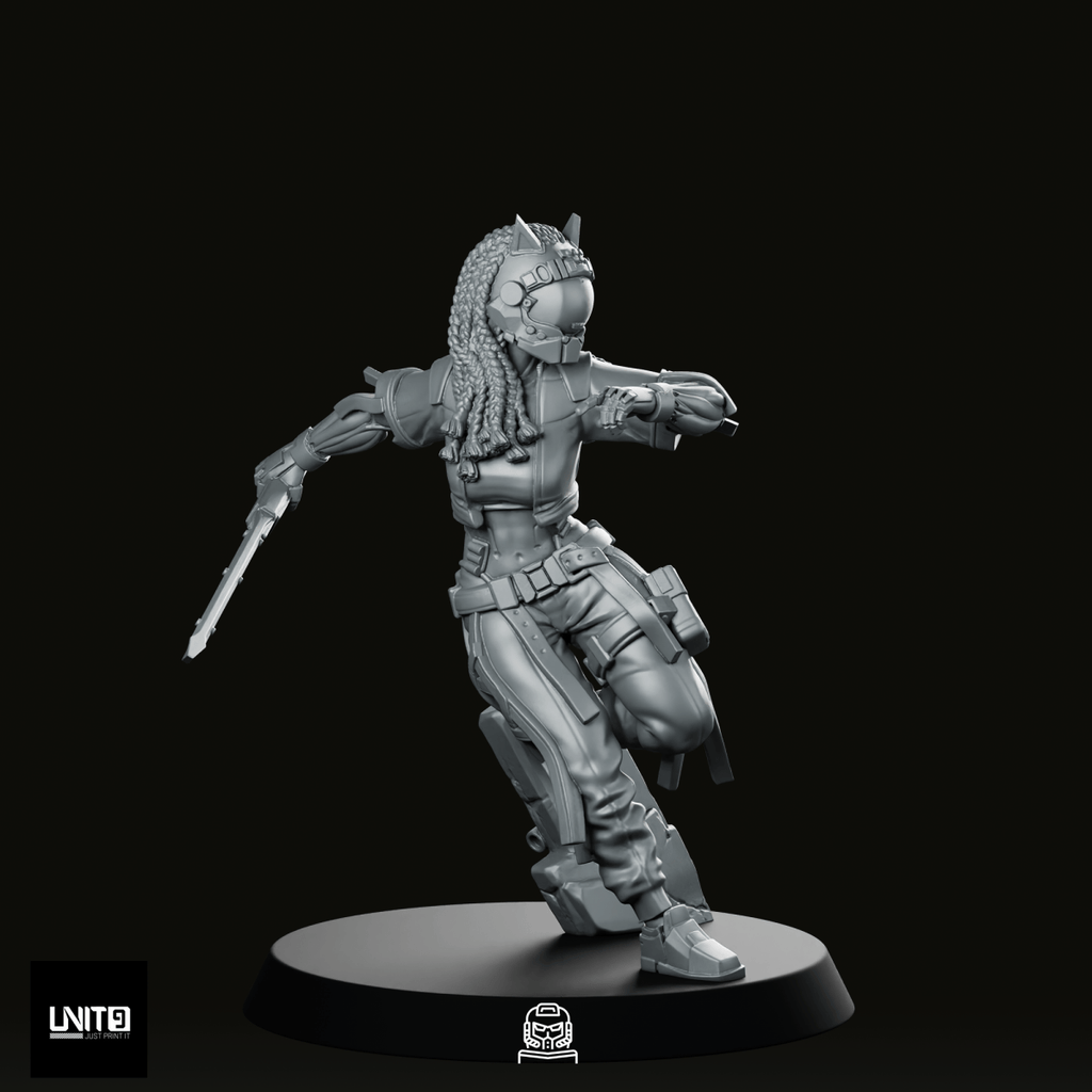 Mara Ghost Kim v1 Miniature - Unit9 - We Print Miniatures