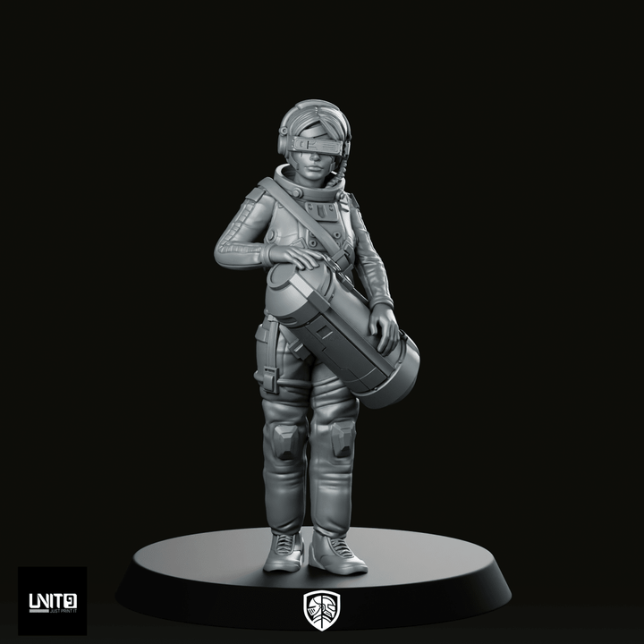 Mara Lockjaw Venn v2 Miniature Cyberpunk Operative