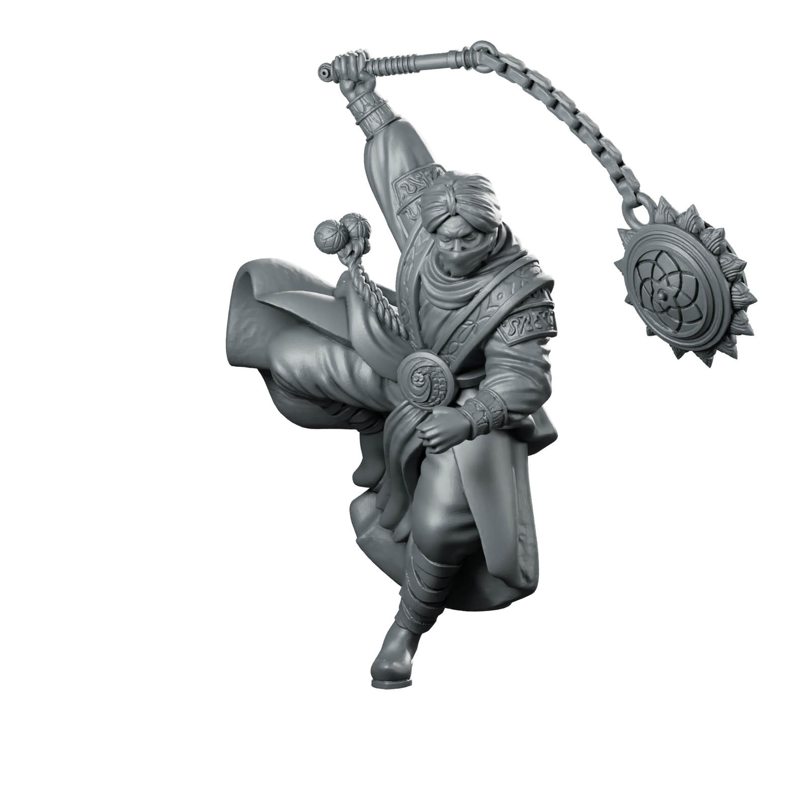 Marauder 1 Miniature Dervish Flail Duelist Miniature 360 Spin 01