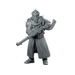 Marawi Azeb 1 Miniature Sci - Fi Gasmask Soldier - Papsikels Miniatures - We Print Miniatures