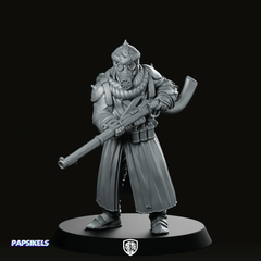 Marawi Azeb 1 Miniature Sci - Fi Gasmask Soldier - Papsikels Miniatures - We Print Miniatures
