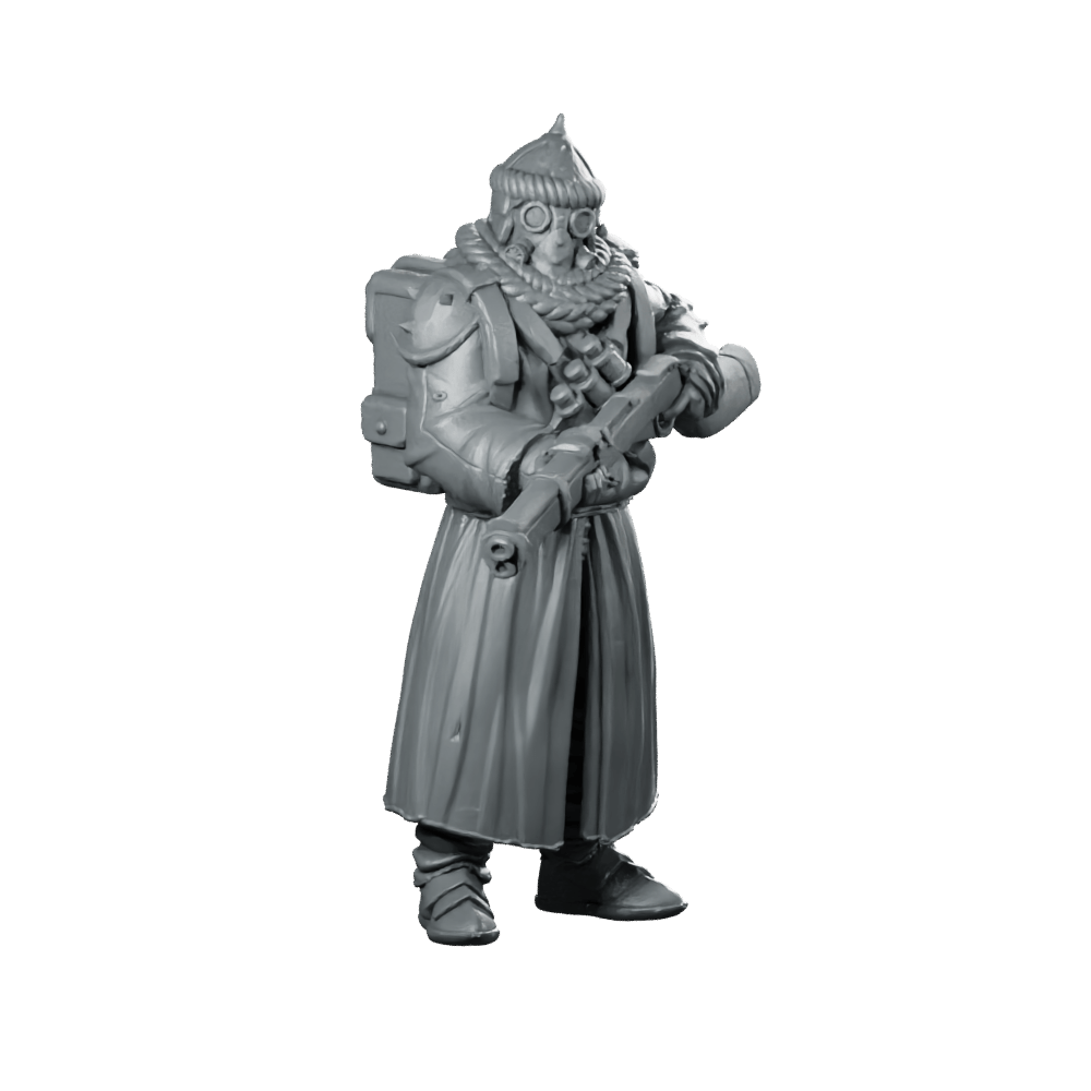 Marawi Azeb 2 Miniature Sci - Fi Soldier Marksman - Papsikels Miniatures - We Print Miniatures