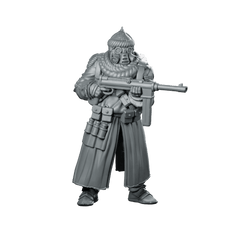 Marawi Azeb 3 Miniature Gas Mask Trooper - Papsikels Miniatures - We Print Miniatures