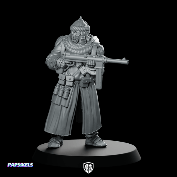 Marawi Azeb 3 Miniature Gas Mask Trooper - Papsikels Miniatures - We Print Miniatures
