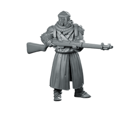 Marawi Azeb 5 Miniature Sci - Fi Rifleman Gasmask - Papsikels Miniatures - We Print Miniatures