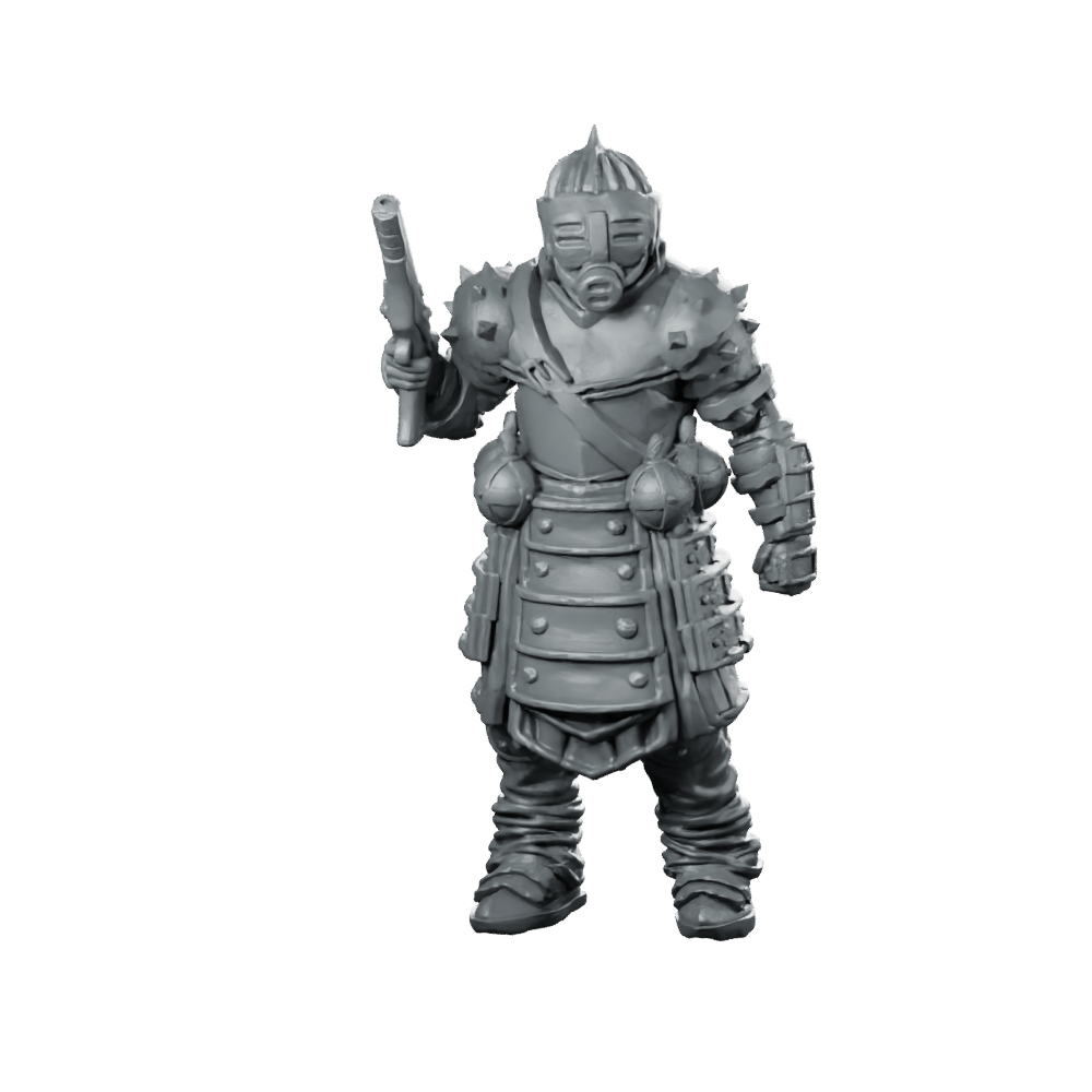 Marawi Sultan Sapper 1 Miniature Sci - Fi Armored - Papsikels Miniatures - We Print Miniatures