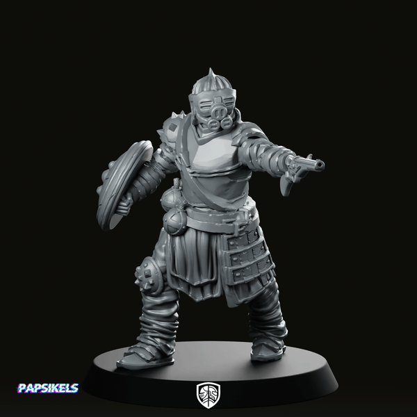 Marawi Sultan Sapper 3 Miniature Armoured Shielded Sci - Fi - Papsikels Miniatures - We Print Miniatures