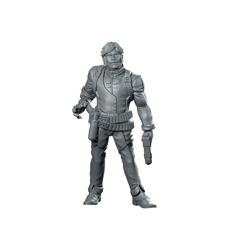 Marco Gabriela Cyber Transporter Miniature Gunfighter Sci-Fi Miniature 360 Spin 01