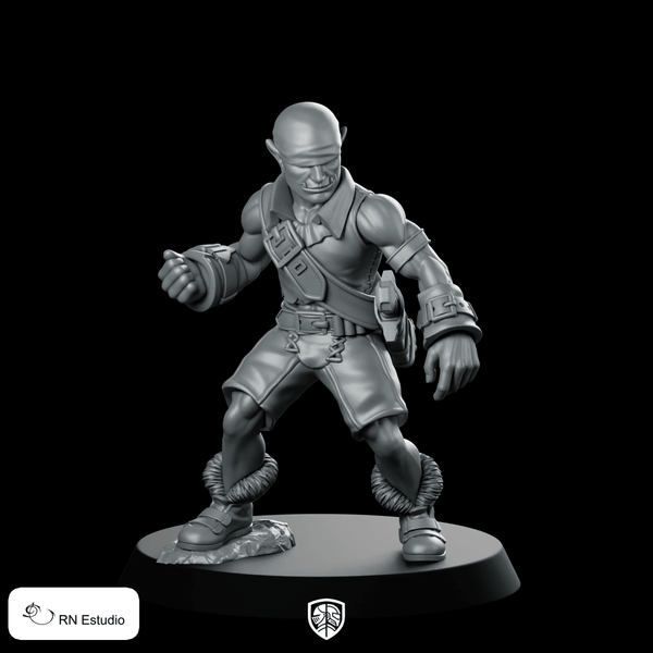 Marcus Miniature Gritty Enforcer Brawler Street Thug - RN Estudio - We Print Miniatures