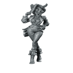 Maridi Miniature Cowgirl Gunslinger Heroine DnD Tabletop - RN Estudio - We Print Miniatures