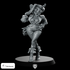 Maridi Miniature Cowgirl Gunslinger Heroine DnD Tabletop