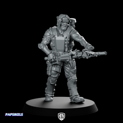 Marine Michael Sharpe Miniature Armoured Sci-Fi Mercenary Rifleman