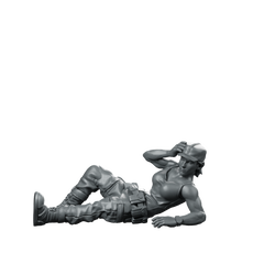 Marine Rookie Survivor Grace Barrejo Rest Pinup Miniature 360 Spin 01