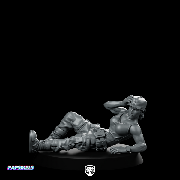 Marine Rookie Survivor Grace Barrejo Rest Pinup