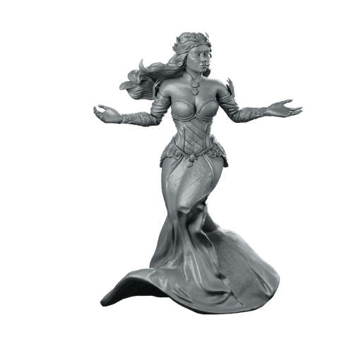 Marrena Miniature Elegant Enchantress Noblewoman Fantasy Resin - Haito - We Print Miniatures