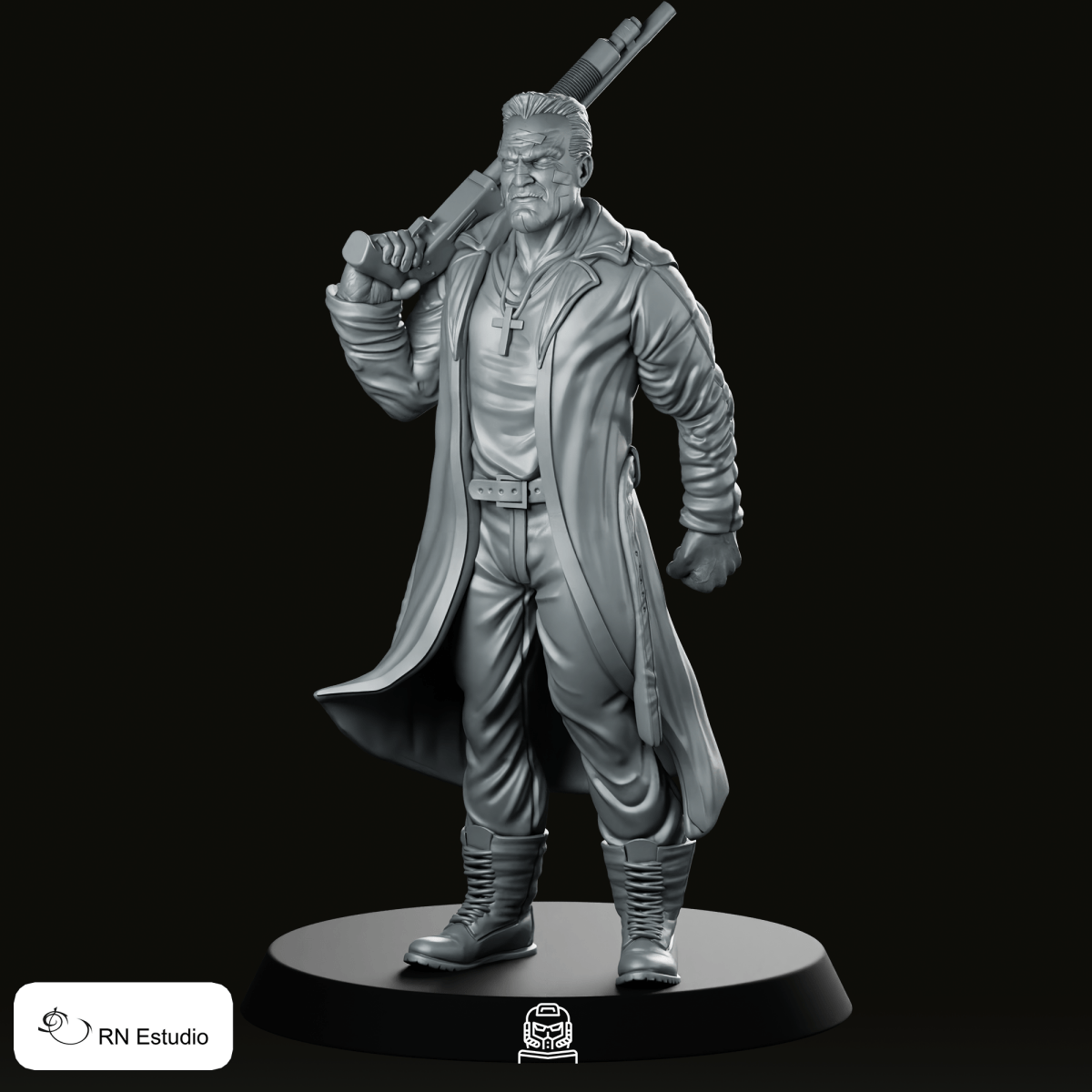 Marv Sin City Miniature - RN Estudio - We Print Miniatures