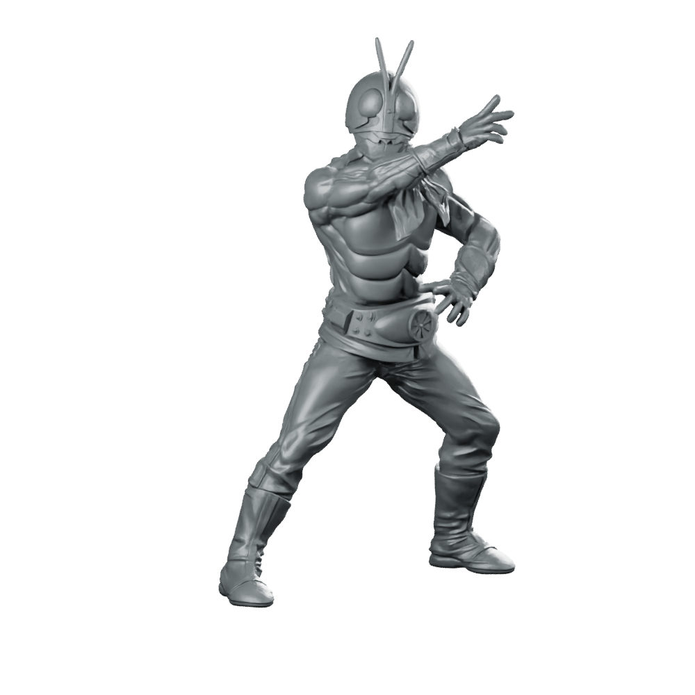 Masked Cyber Rider Classic 3 Miniature Cyberpunk - Papsikels Miniatures - We Print Miniatures