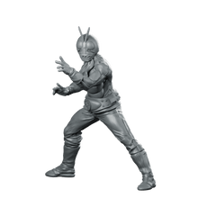 Masked Cyber Rider Classic 4 Miniature Techwear - Papsikels Miniatures - We Print Miniatures