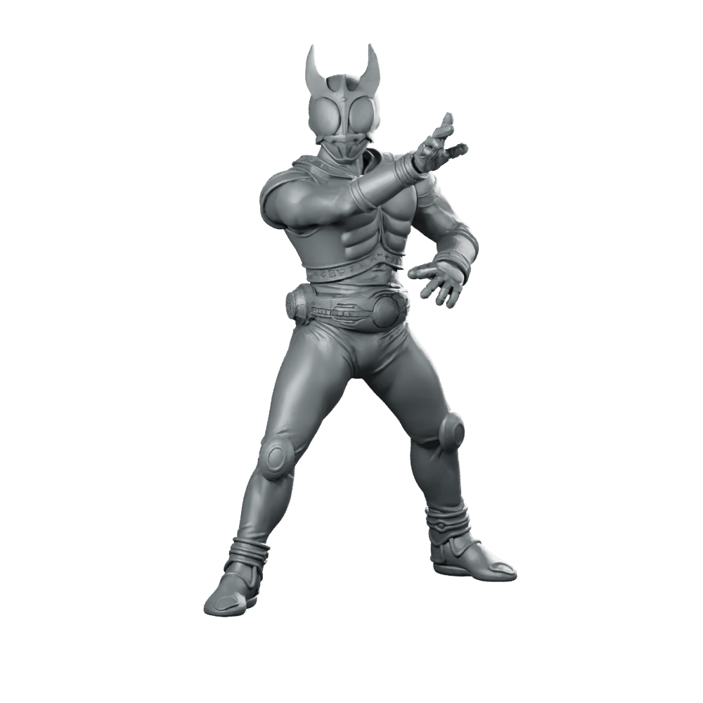 Masked Cyber Rider Kuuga 1 Miniature cyberpunk hero - Papsikels Miniatures - We Print Miniatures