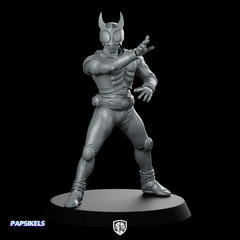 Masked Cyber Rider Kuuga 1 Miniature cyberpunk hero - Papsikels Miniatures - We Print Miniatures