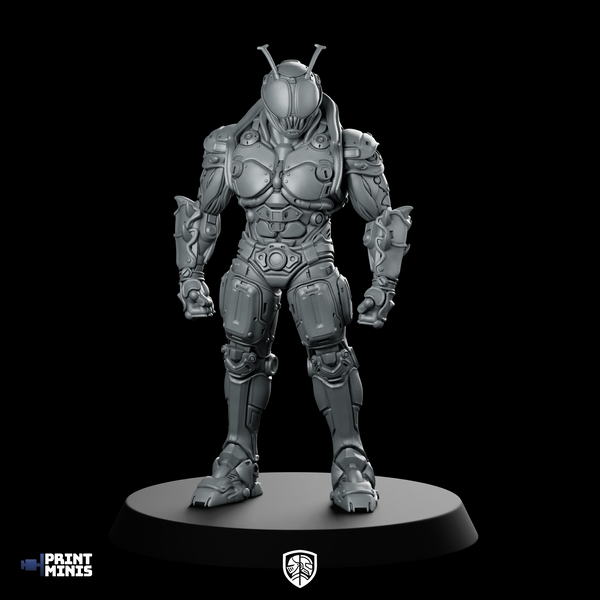 Masked Cyber Rider Tetsu 4 Miniature Armored Cyberpunk