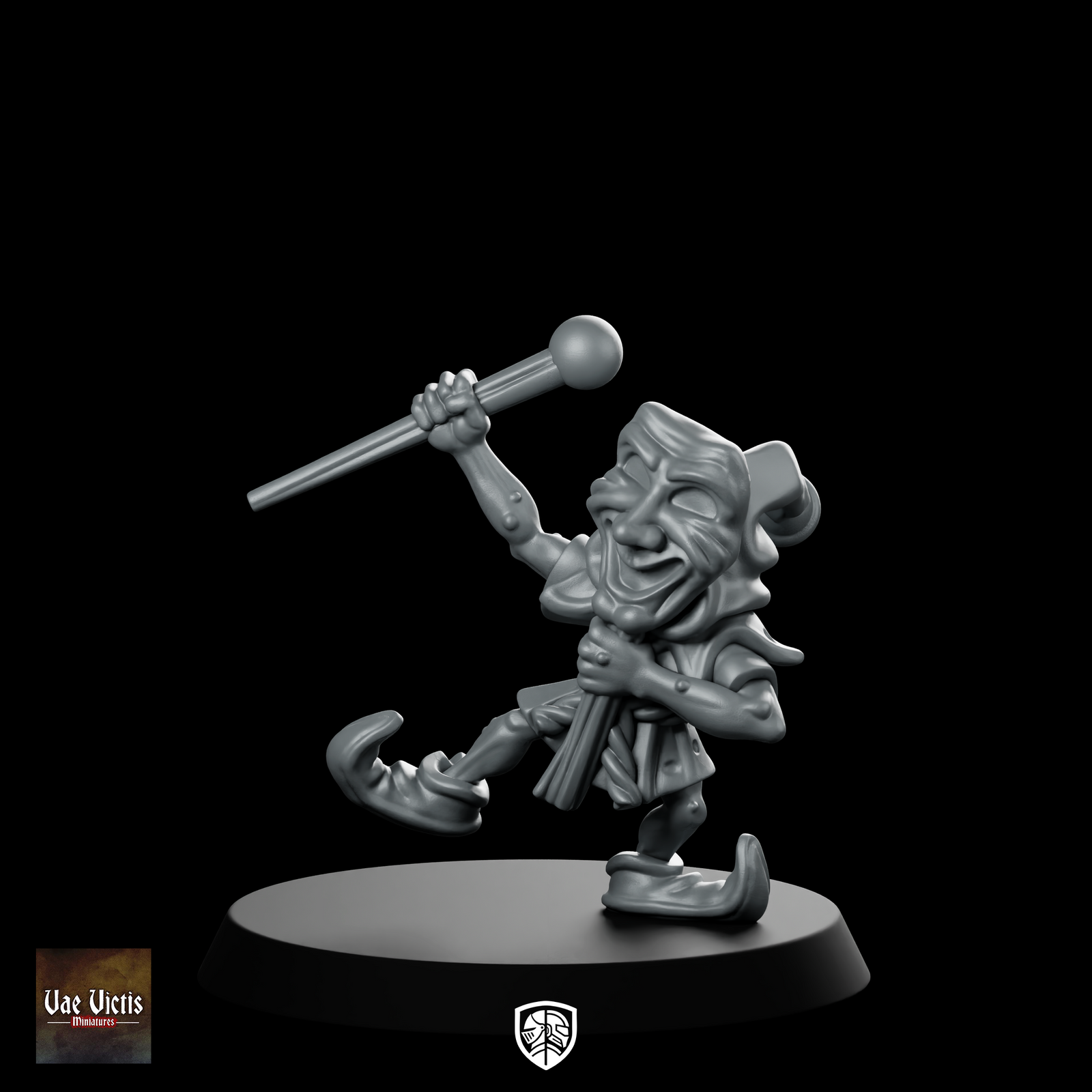 Masked Theatre Imp Miniature Jester Trickster Rogue