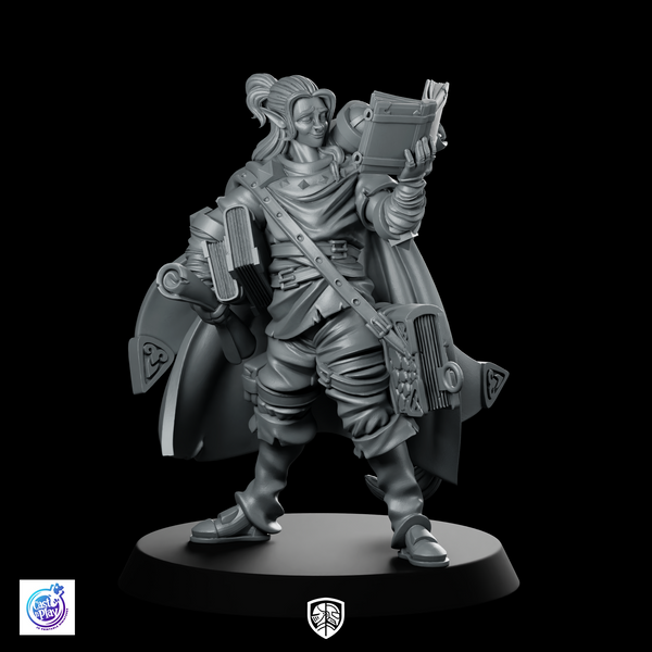 Masse Nolwe Fantasy Miniature Bookworm Bard Mage
