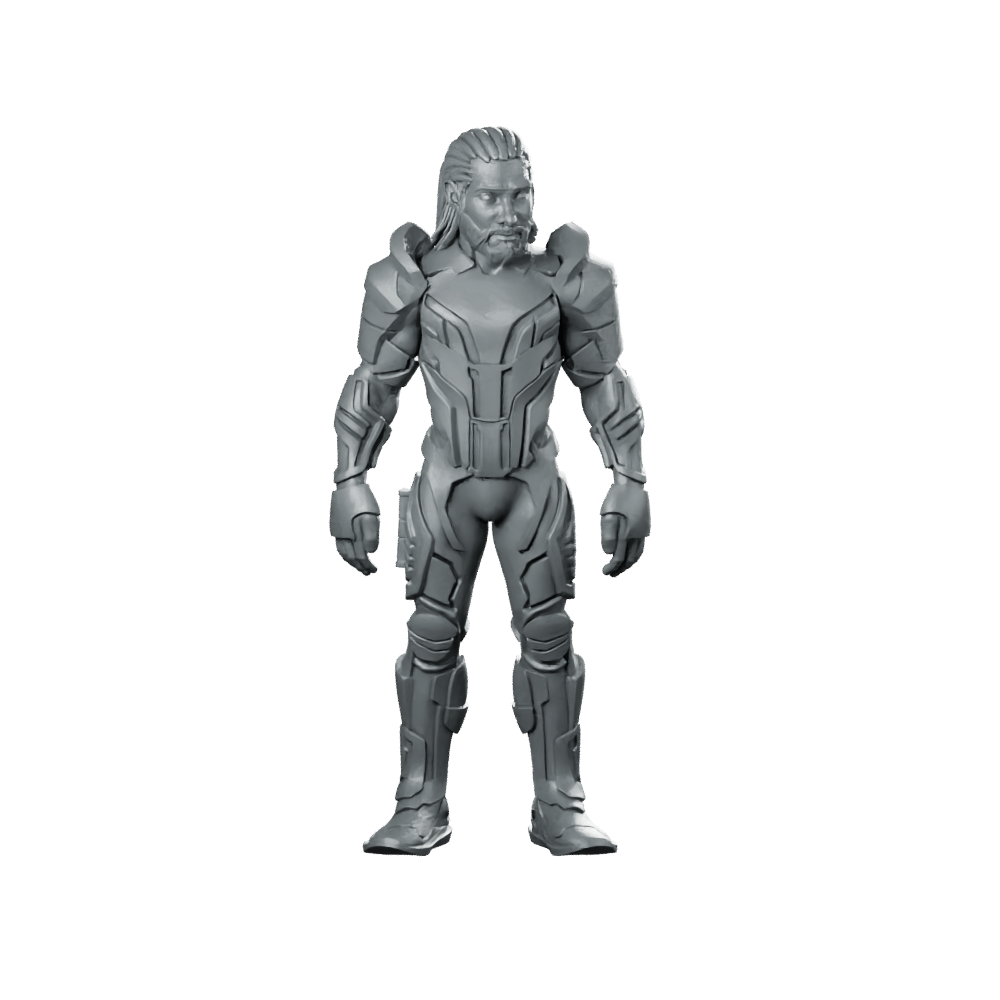 Master Control Program Miniature Sci - Fi Armored Commander - Papsikels Miniatures - We Print Miniatures