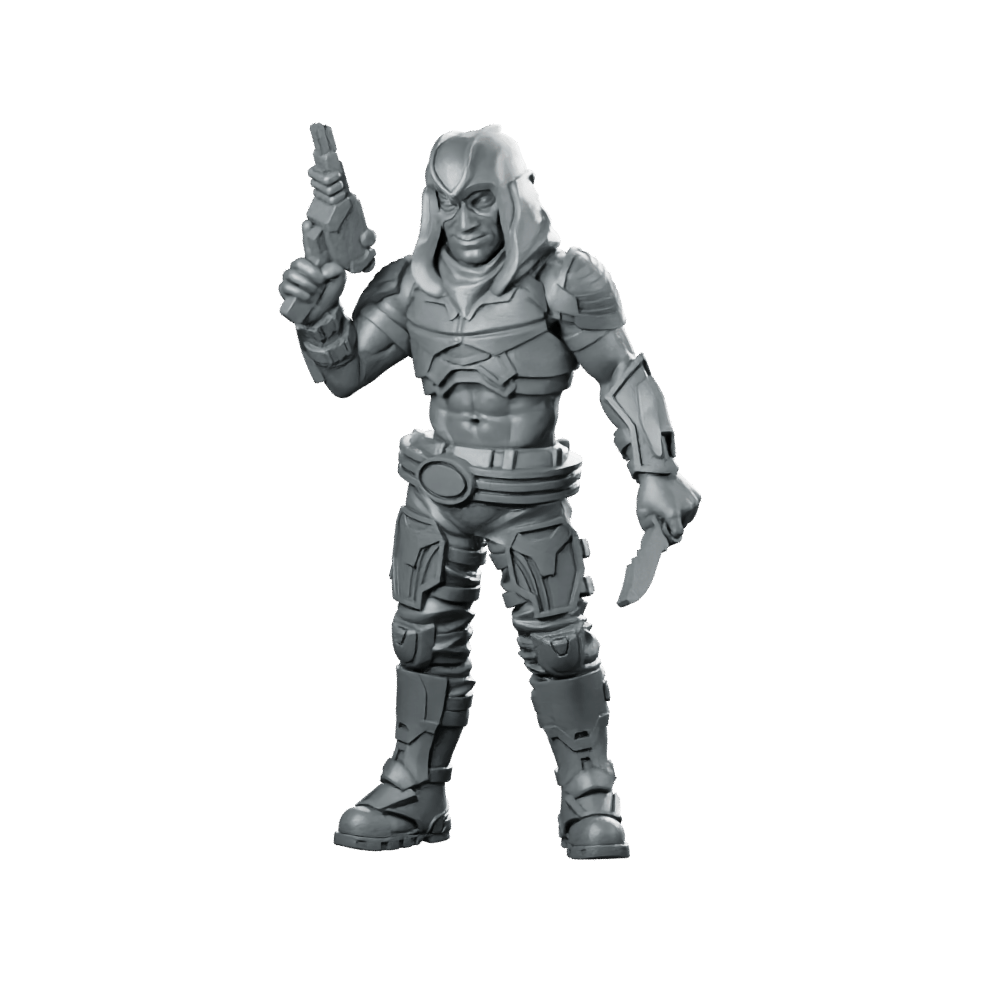 Master Of Disguise Zartan Miniature Sci - Fi Spy Operative - Papsikels Miniatures - We Print Miniatures