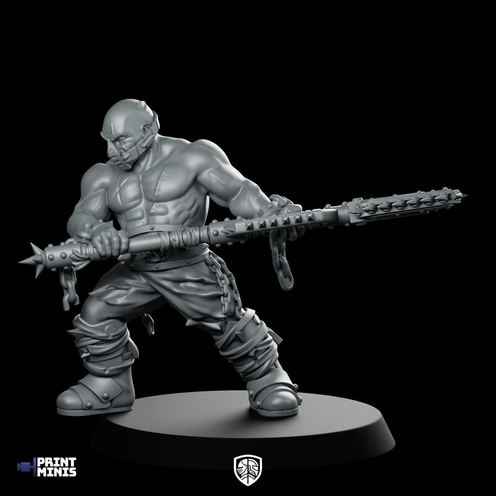 Master Pit Fighter 1 Miniature Cyberpunk Melee Champion