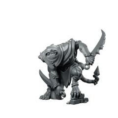 Master Sprinter Miniature Rat Assassin Dagger Scout - Vae Victis - We Print Miniatures