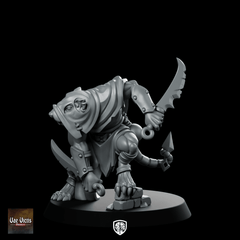 Master Sprinter Miniature Rat Assassin Dagger Scout - Vae Victis - We Print Miniatures