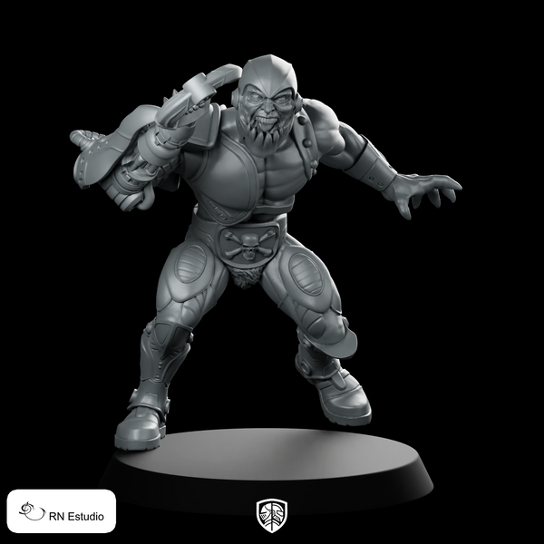 Maw Face With Barbed Hook Miniature Berserker