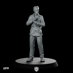 Maxwell Cyberpunk Miniature Corpo Enforcer Cyborg Agent